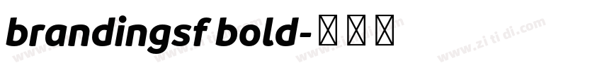 brandingsf bold字体转换